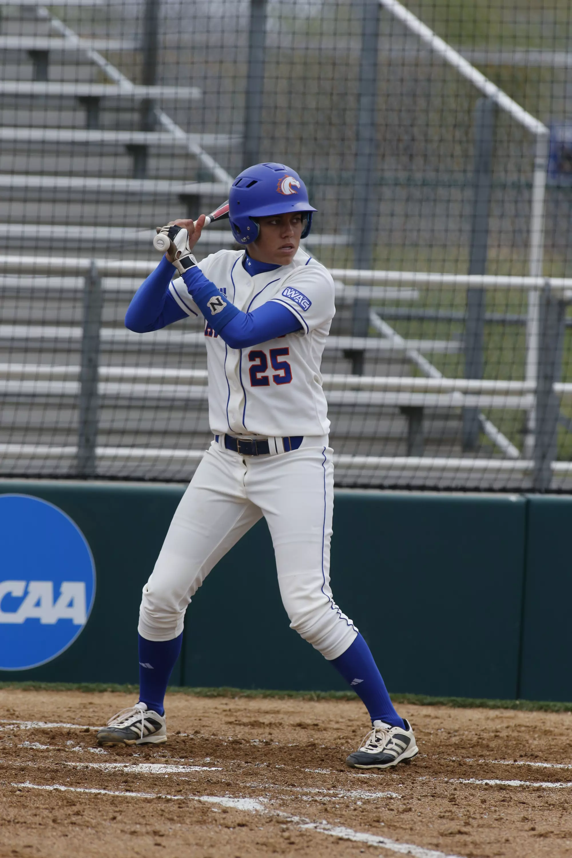 Sophomore Nina Villanueva is leading the team in the WAC with a .438 batting average.