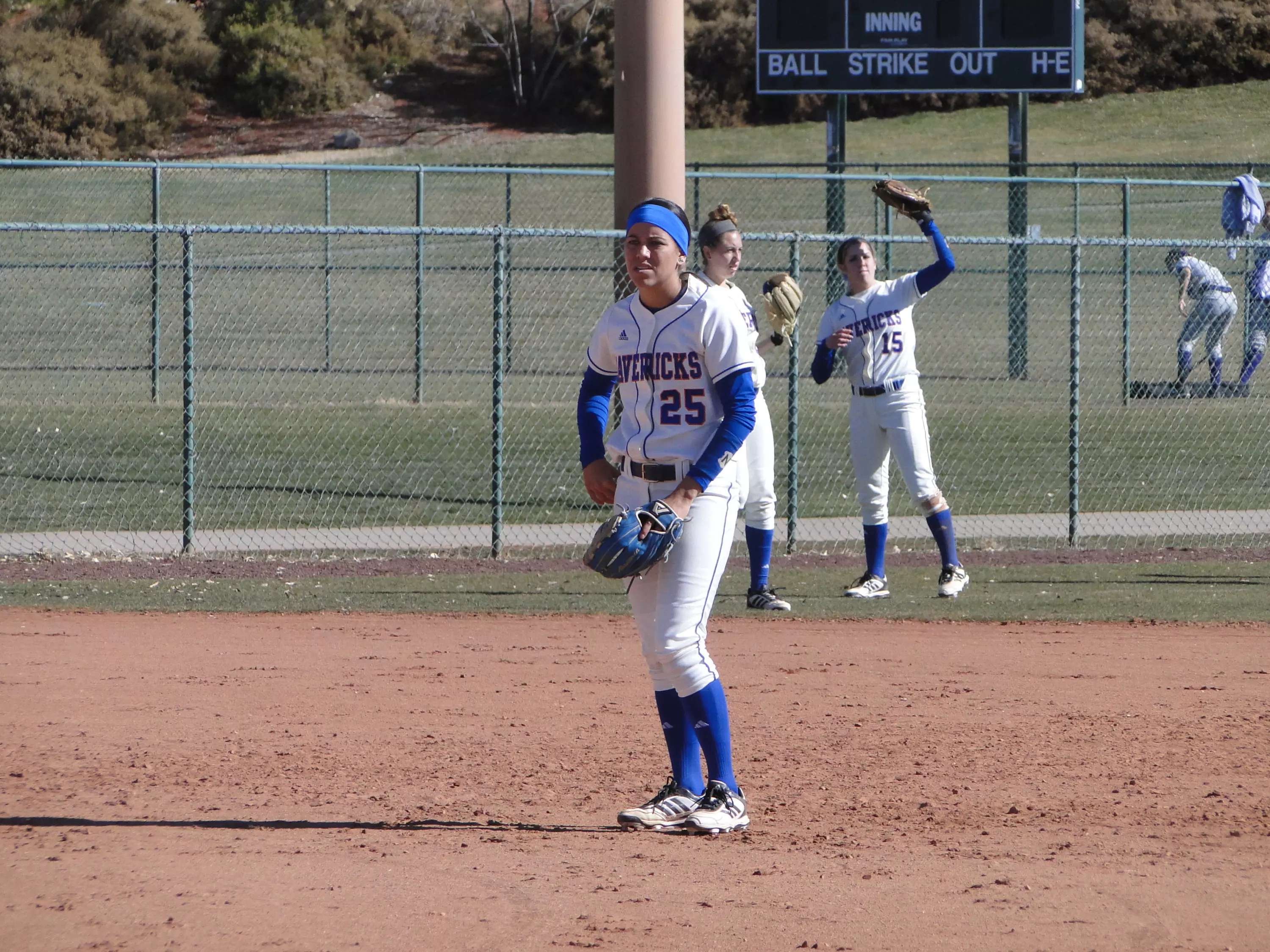 Nina Villanueva hit her first homer of the season in the second vs. Utah Valley