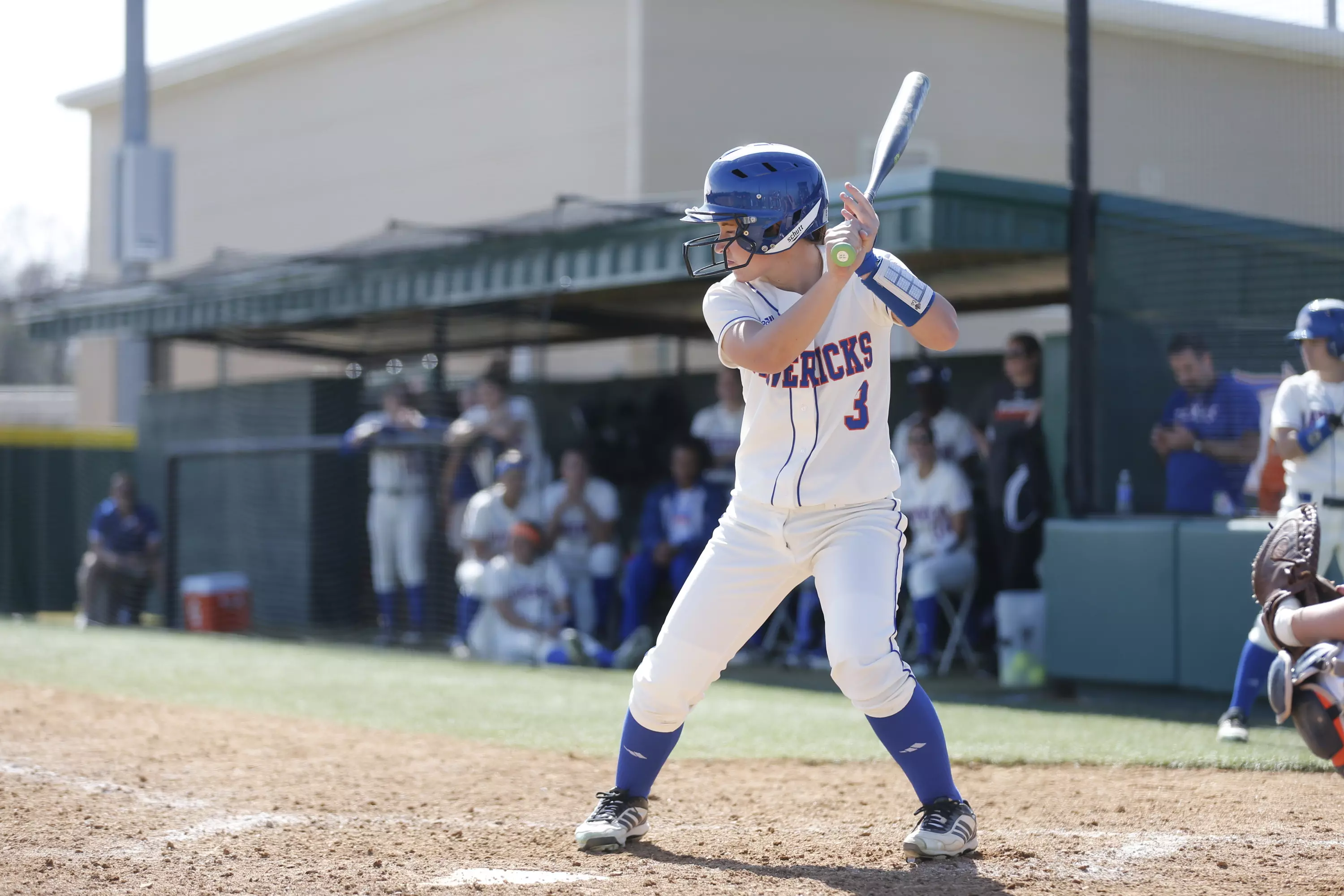Shelbi Sikes hit her second home run Saturday afternoon against the Wildcats.