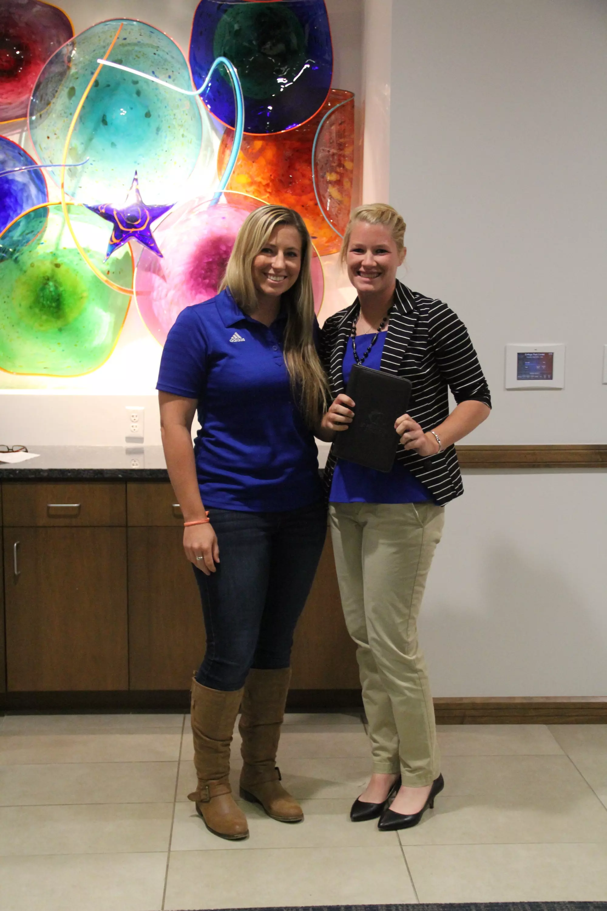 Senior softball pitch Callie Collins received the honor for the fourth time.