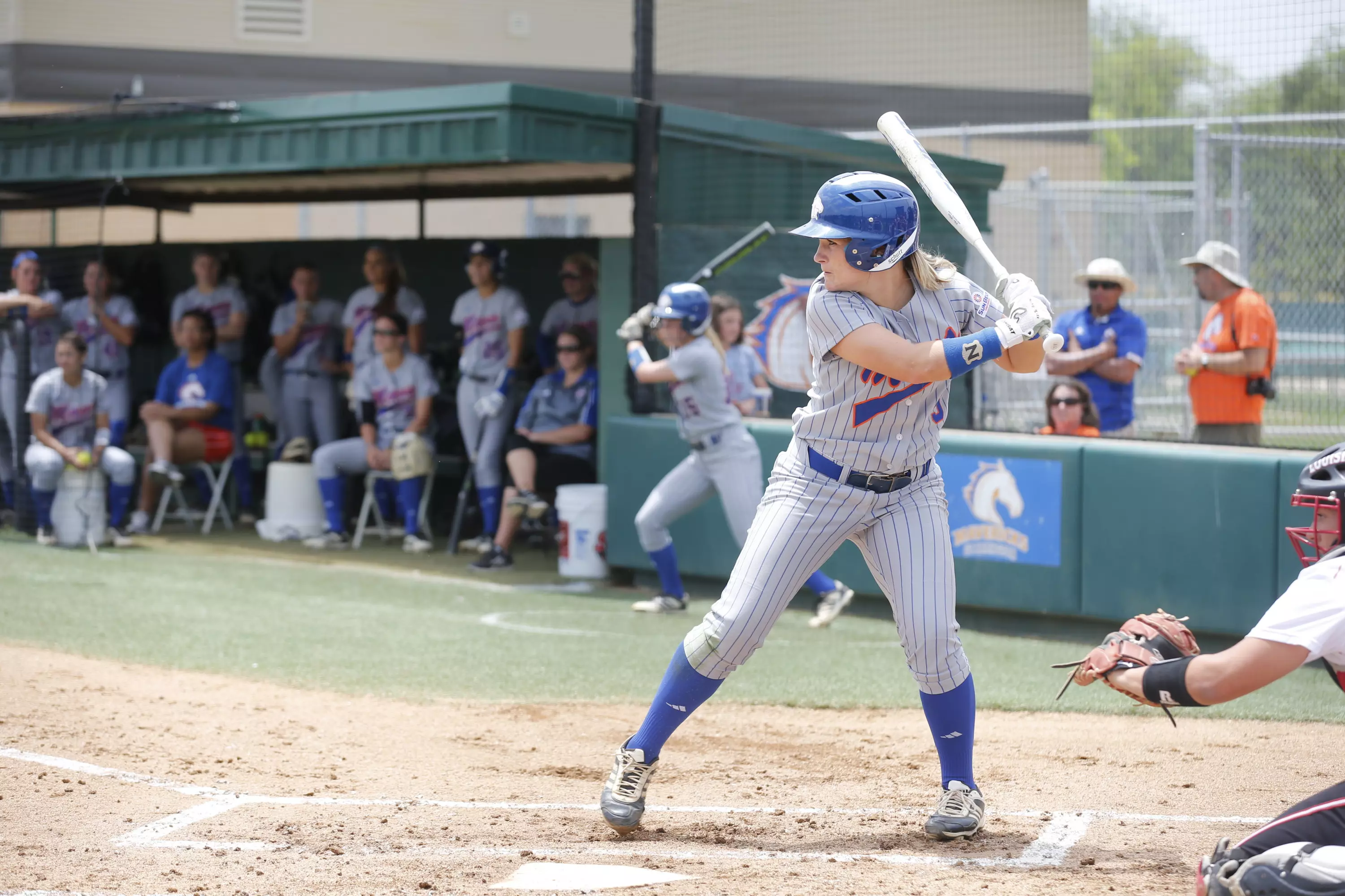Sophomore Britnea Barilli went 3-4 with one run against the Bobcats in the first game.