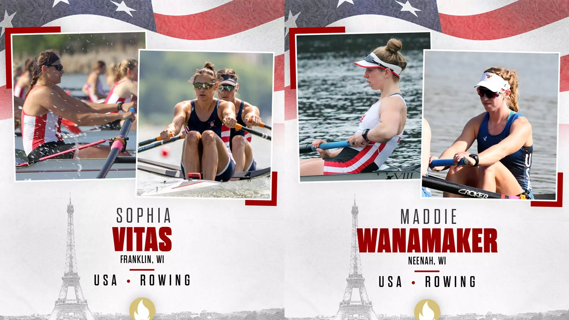 Paris Bound! Two Badger rowers named 2024 U.S. Olympians Wisconsin