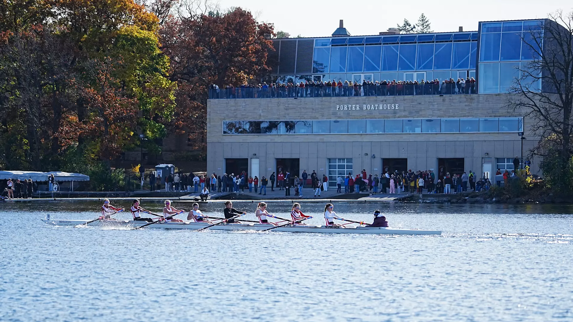 Women's rowing on Lake Mendota