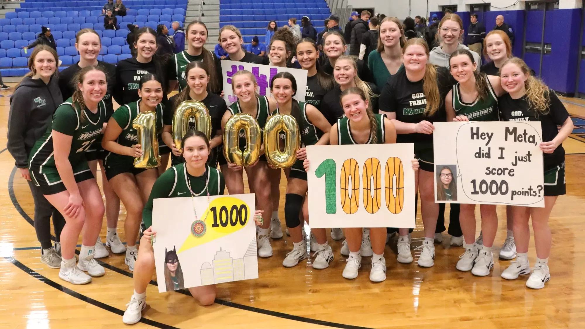 Junior Margie Stevens Surpassed 1,000 Career Points On Wednesday As The Warriors Prevailed Over The Spartans In Overtime