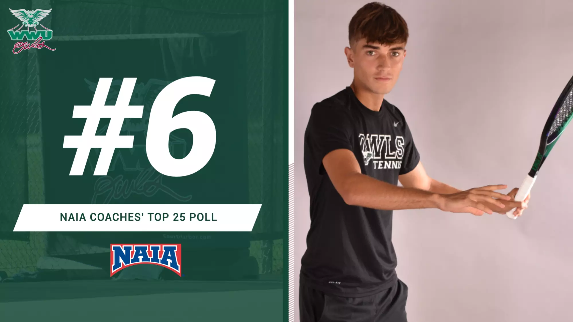 Men's Tennis - #6 NAIA Coaches' Poll