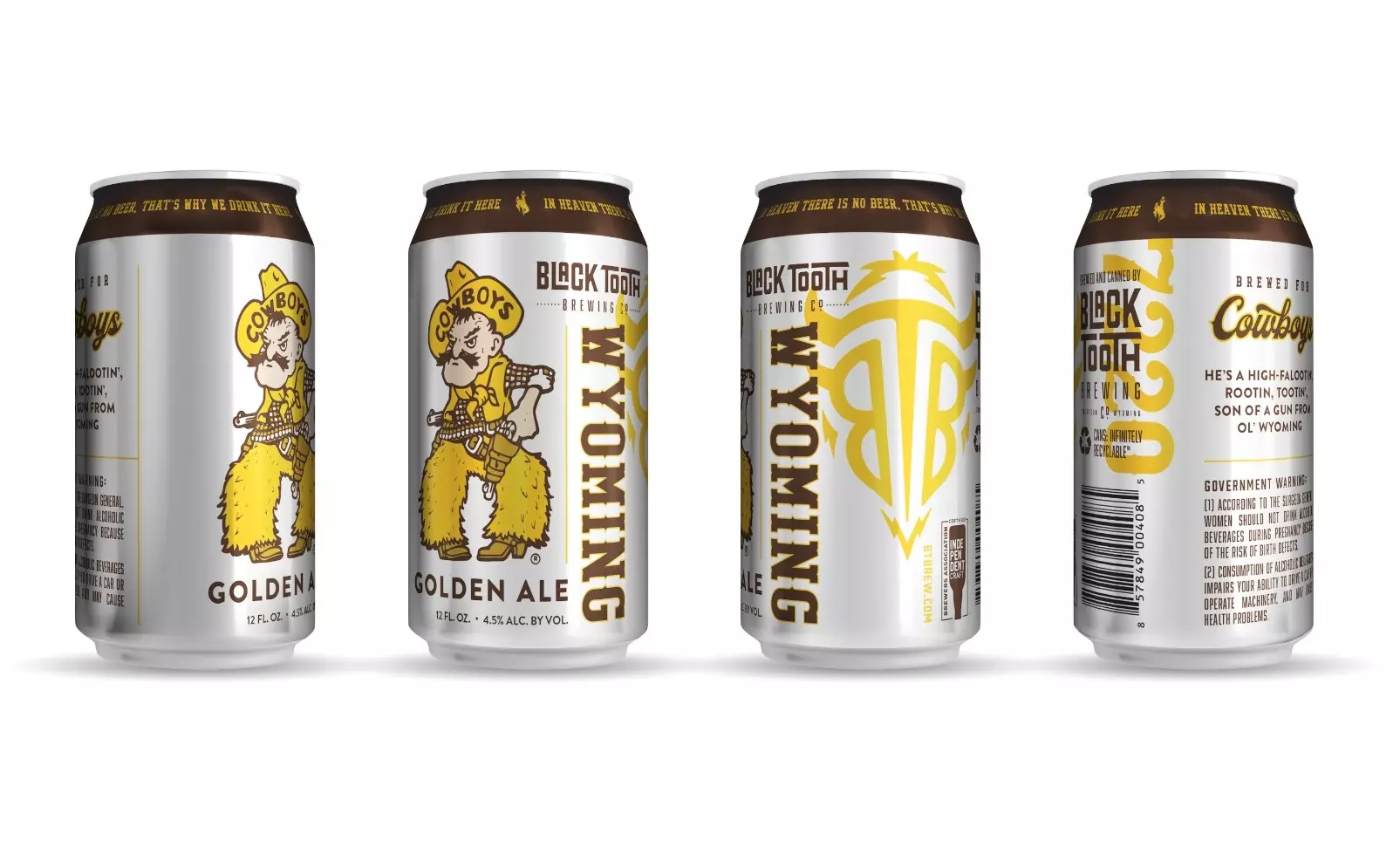 Black Tooth Brewing Wyoming Golden Ale UW partnership can artwork