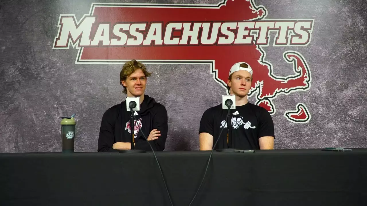 UMass MIH | Nestrašil and Galanek Post Game Press Conference vs Stonehill | 10.24.26
