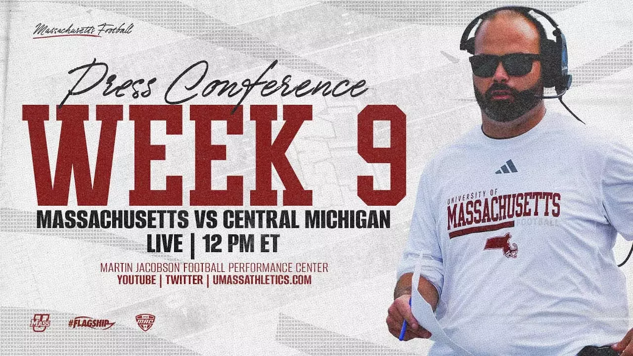 2025 Massachusetts Football - Week 9 (Central Michigan) Monday Press Conference