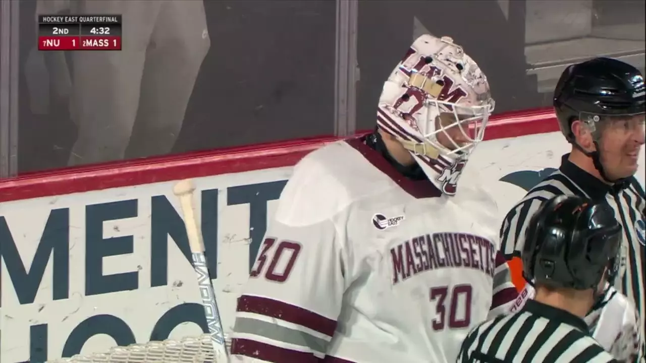 UMass IH | Broadcast Highlights vs Northeastern Hockey East QF | 03.14.26