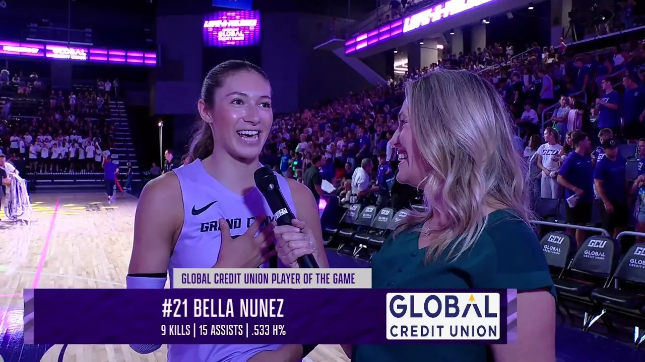 Bella Nunez Post Game After GCU's 3-0 Win in the Home Opener