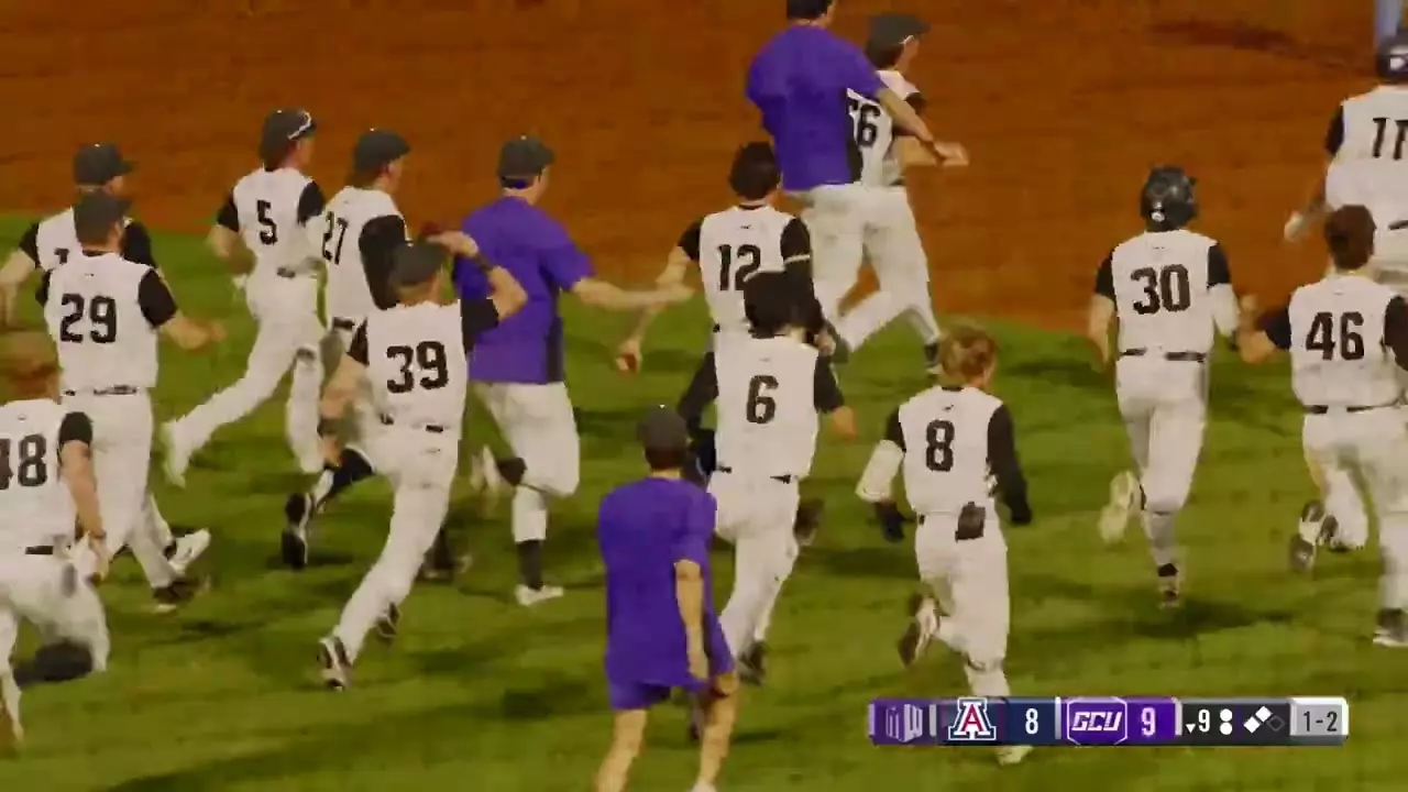 GCU Baseball vs. Arizona - Griffin Cameron walk-off