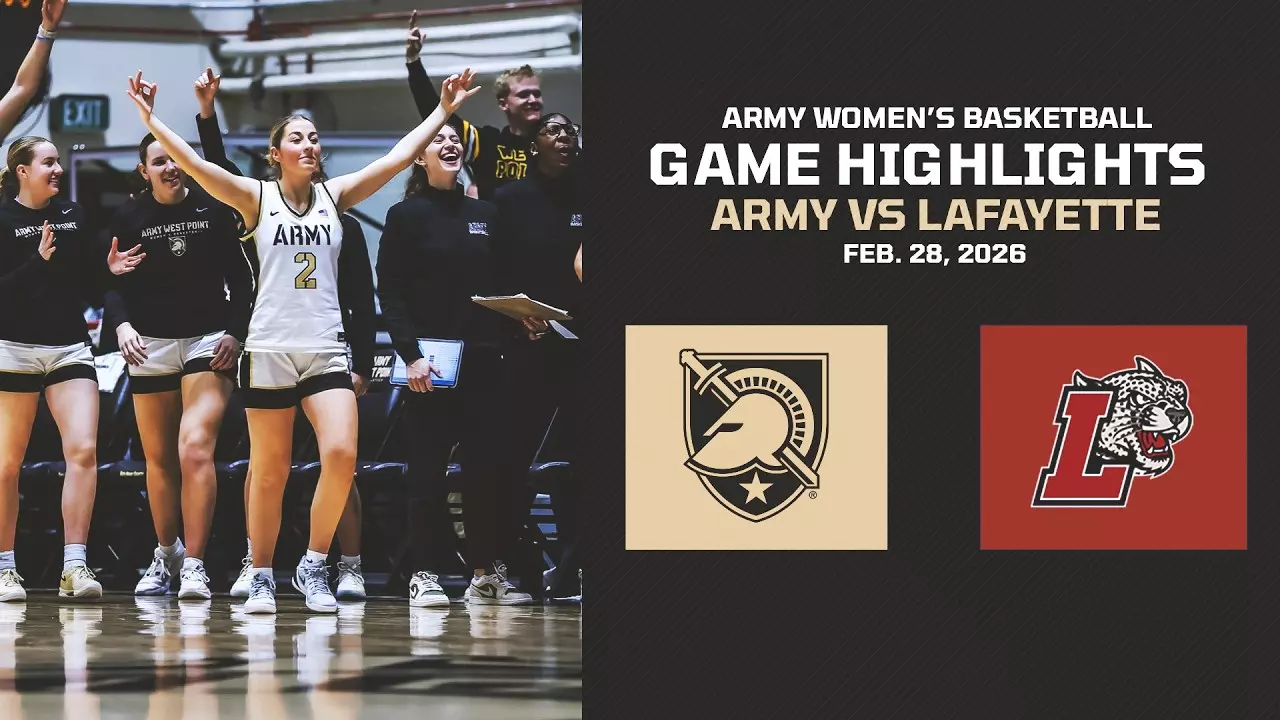 Thumbnail for Army vs. Lafayette Women's Basketball Game Highlights