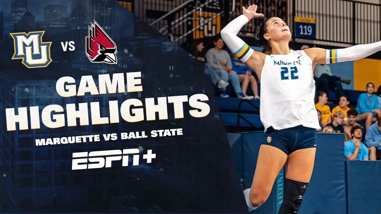 Image related to HIGHLIGHTS: Marquette drops five-setter against Ball State