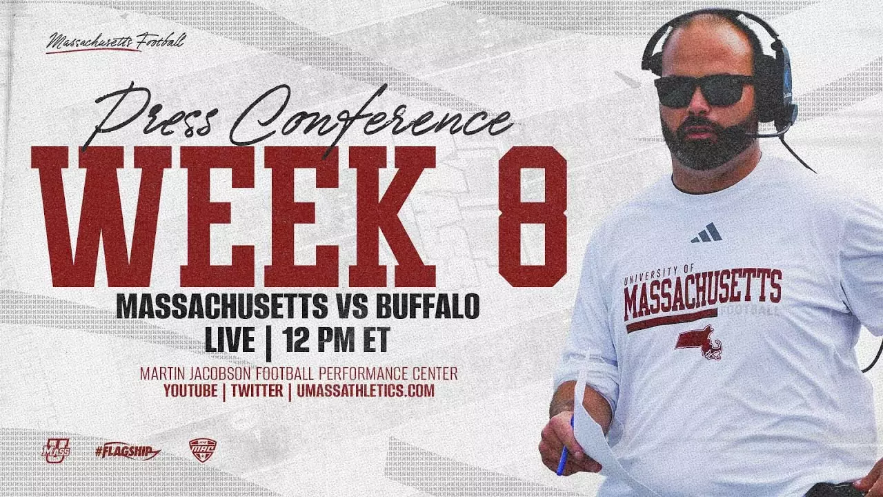 2025 Massachusetts Football - Week 8 (Buffalo) Monday Press Conference