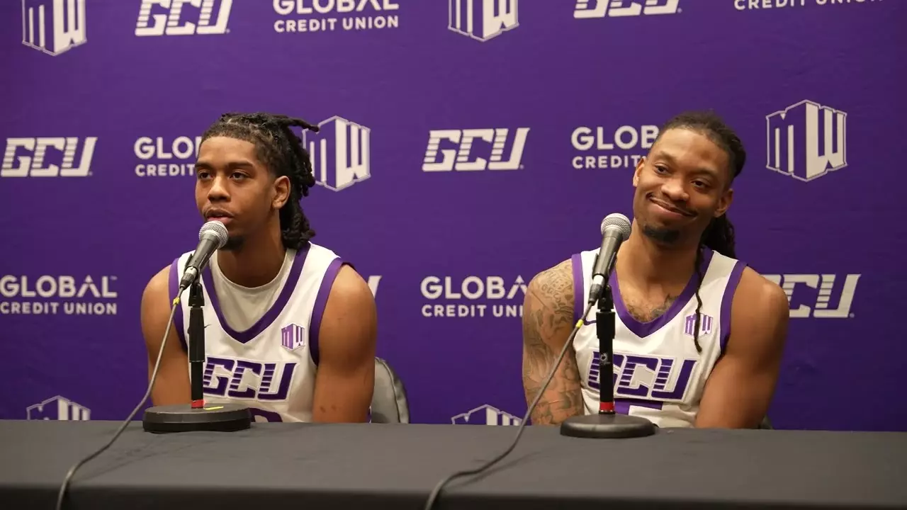 GCU Men's Basketball vs. Air Force - Postgame with Jaden Henley, Brian Moore Jr.