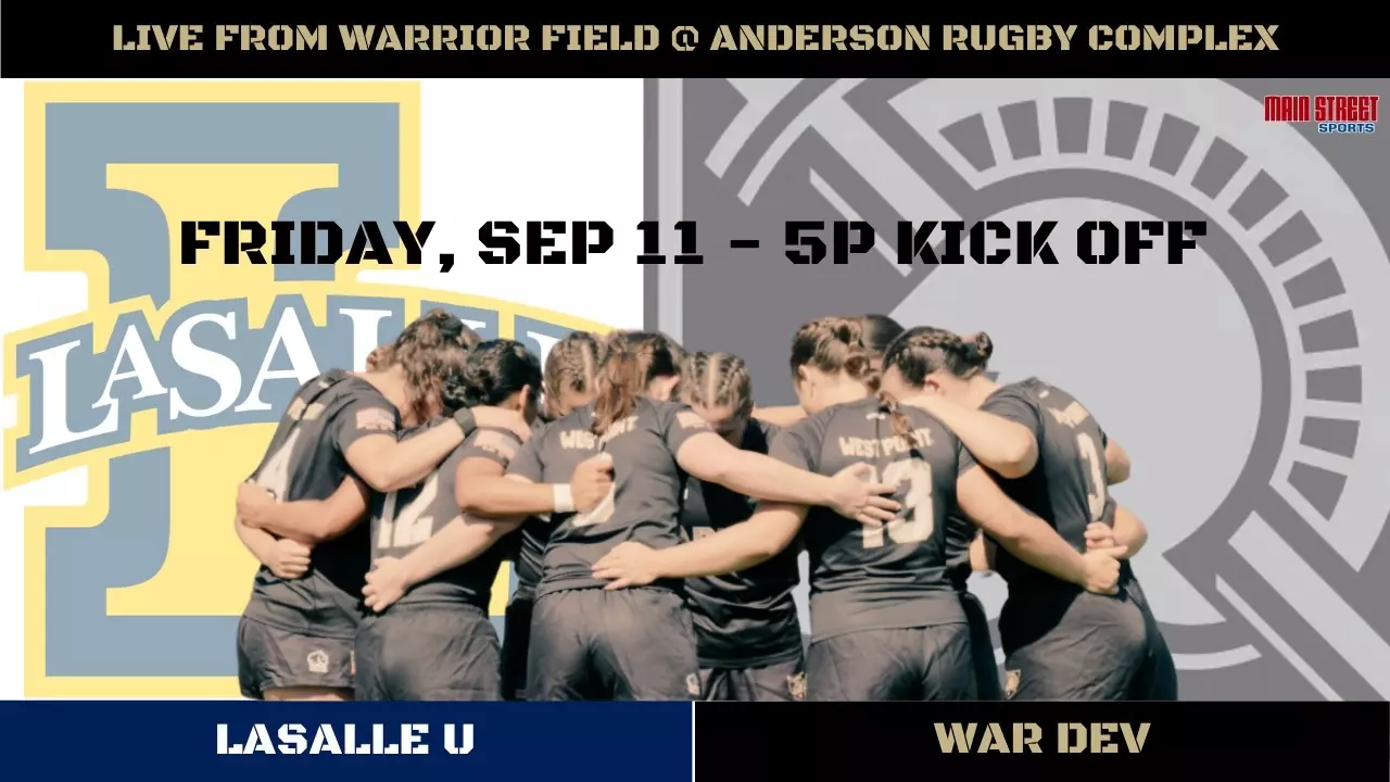 Thumbnail for Women's Army Rugby (WAR) Dev v LaSalle U (11-SEP-26)