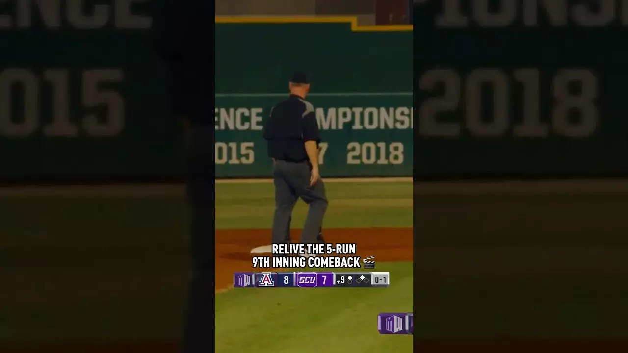 5-run bottom 9 to walk it off 😱  #collegebaseball