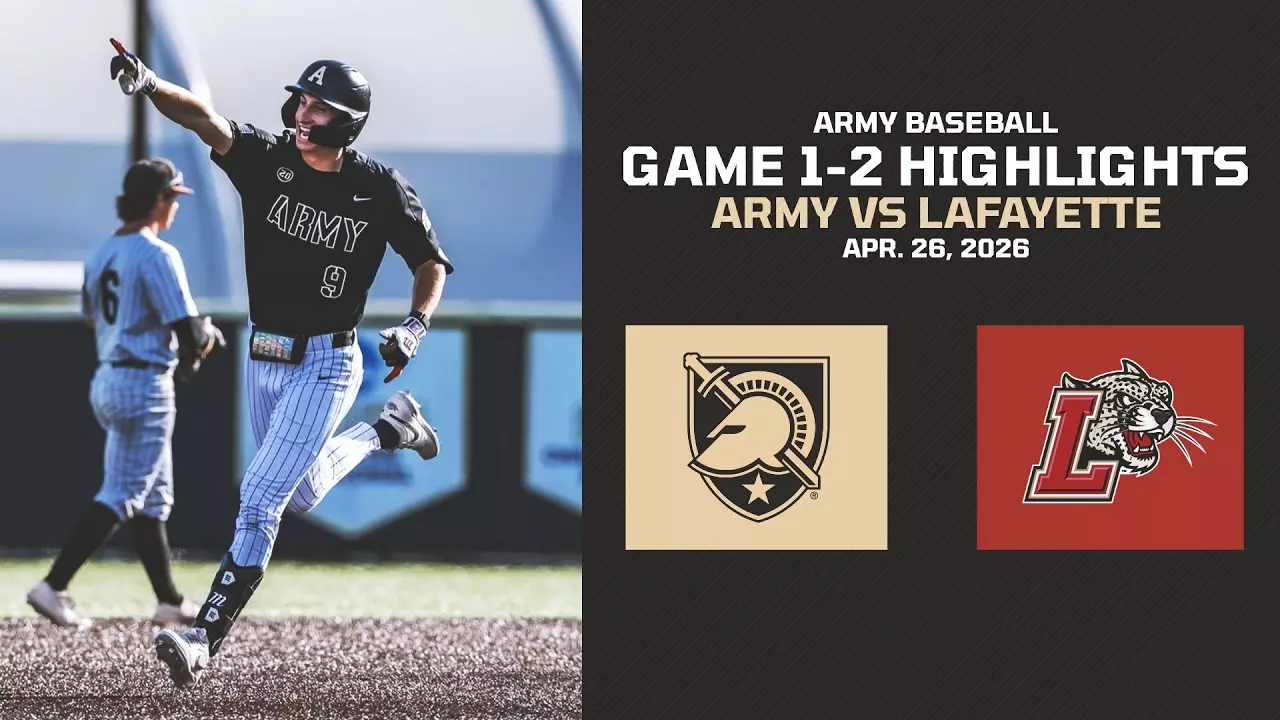 Thumbnail for Army vs. Lafayette Baseball Senior Day Doubleheader Highlights