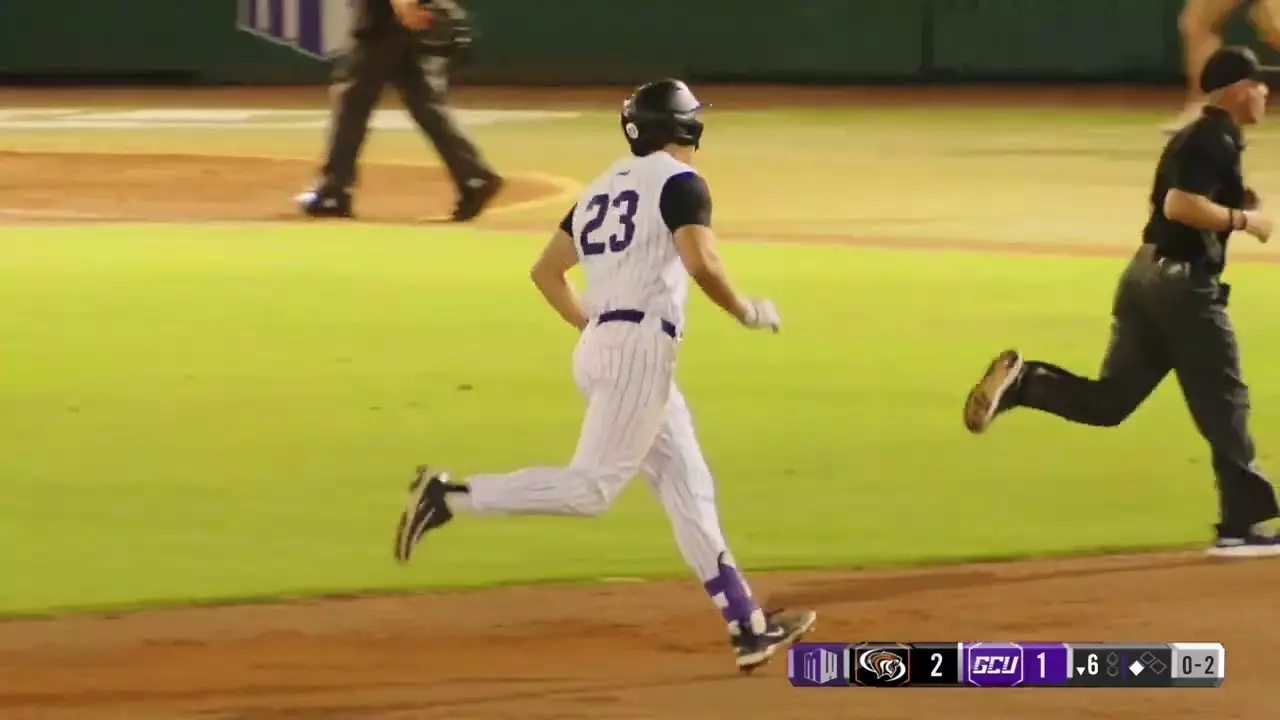 GCU Baseball vs. Pacific - Cannon Peery's fourth homer of season