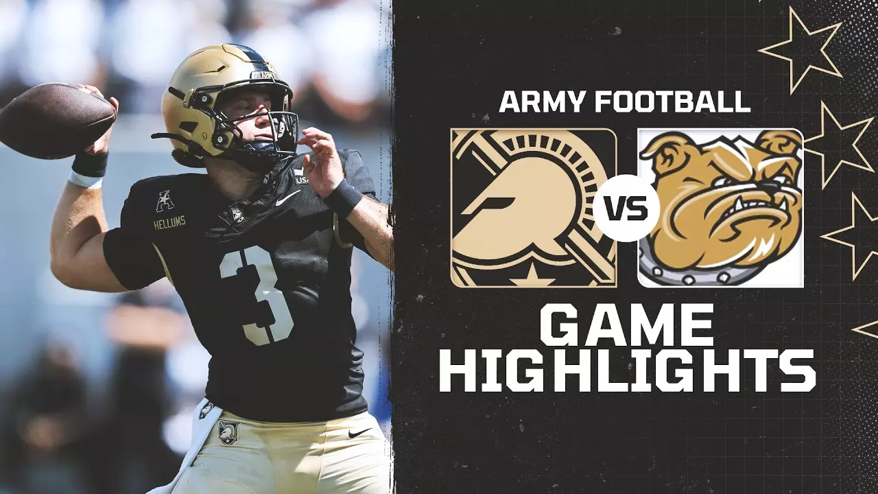 Thumbnail for Army Football Full Game Highlights vs Bryant (9/5)