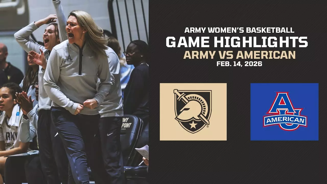 Thumbnail for Army vs. American Women's Basketball Highlights