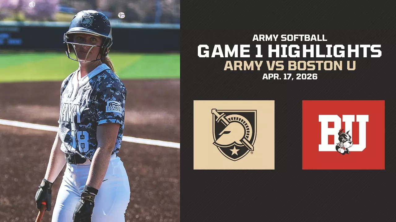 Thumbnail for Army vs. Boston University Softball Game 1 Highlights