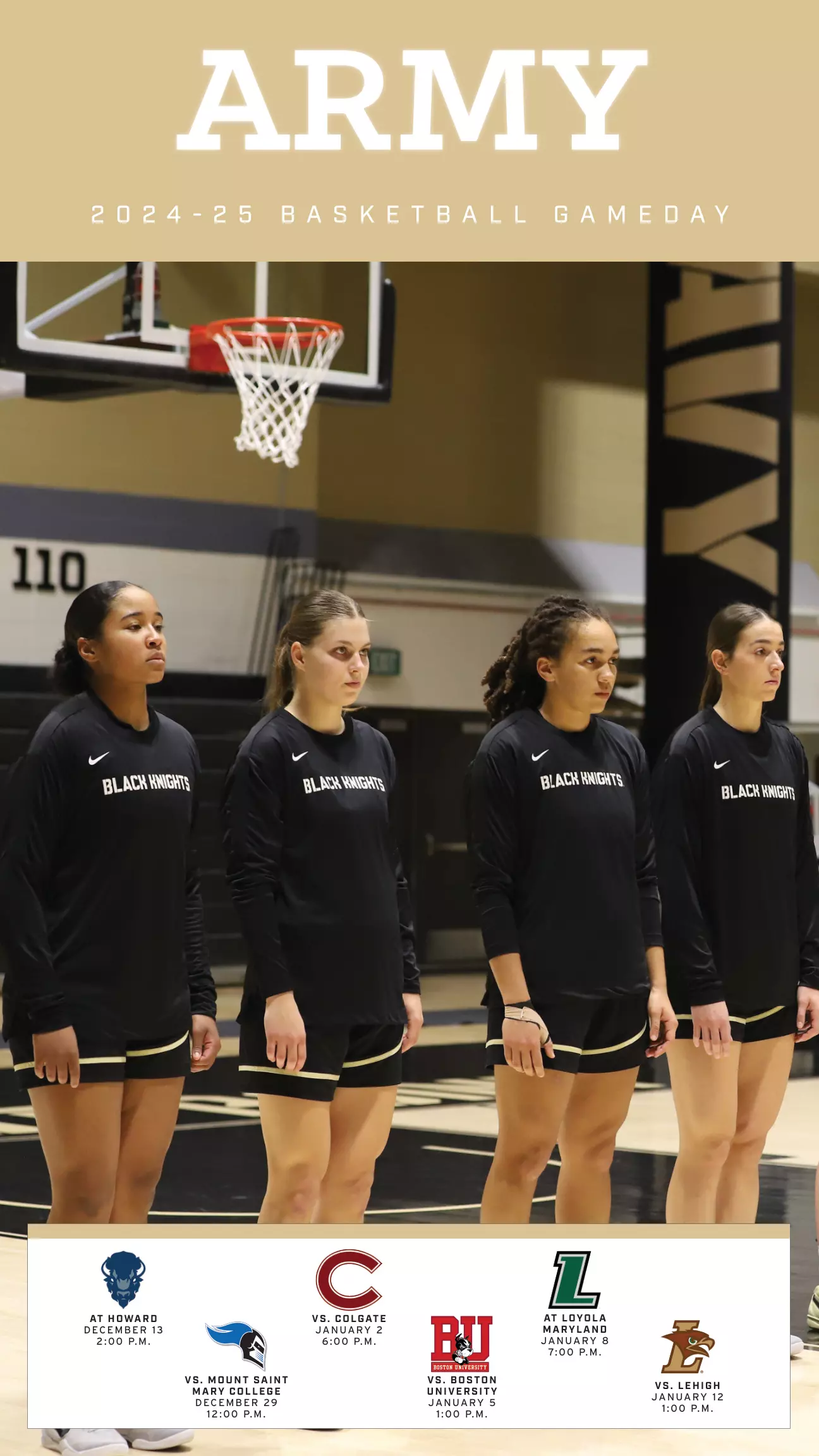 Army West Point Women's Basketball Gameday Issue 3