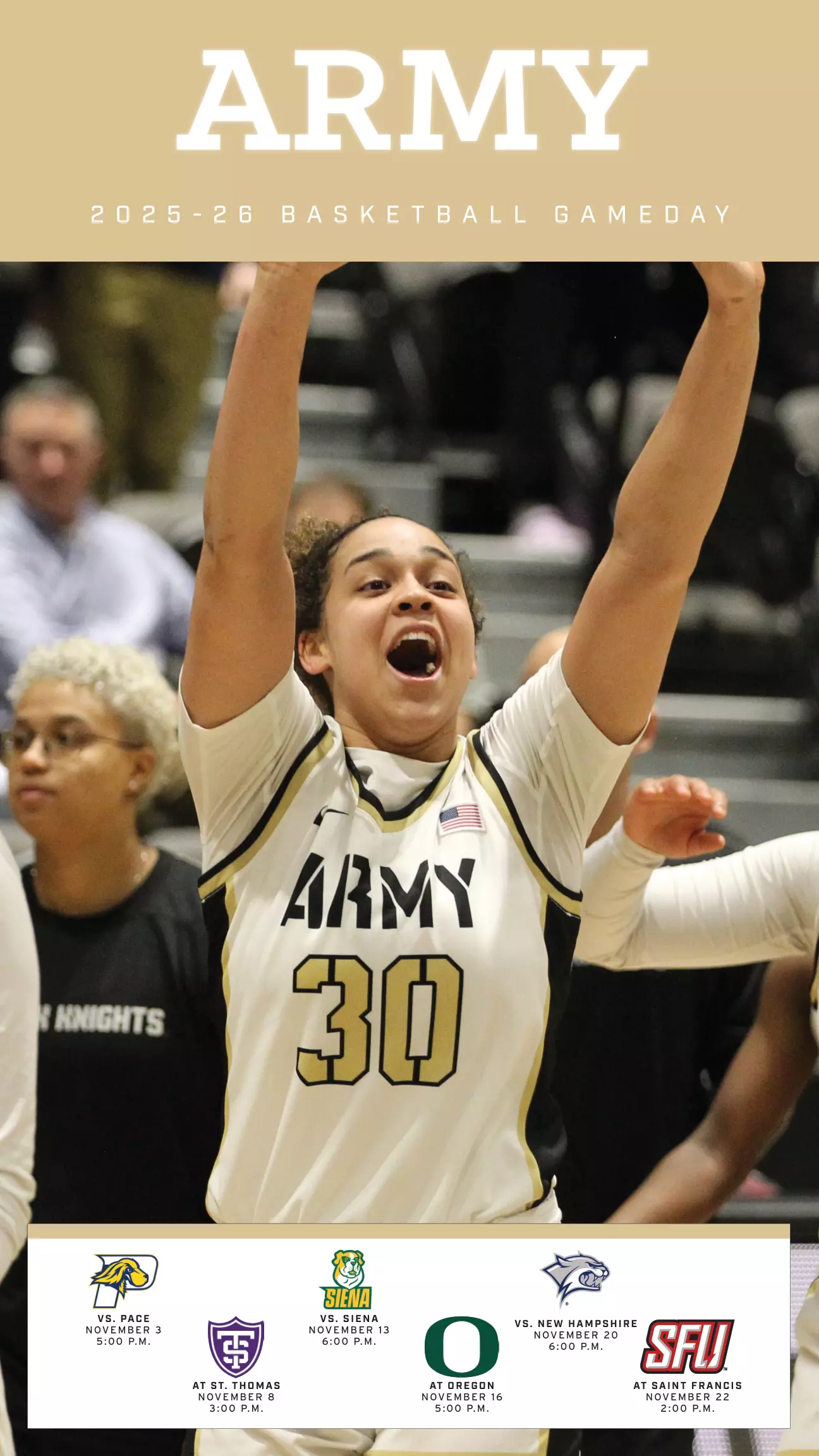 Army West Point Women's Basketball Gameday Issue 1