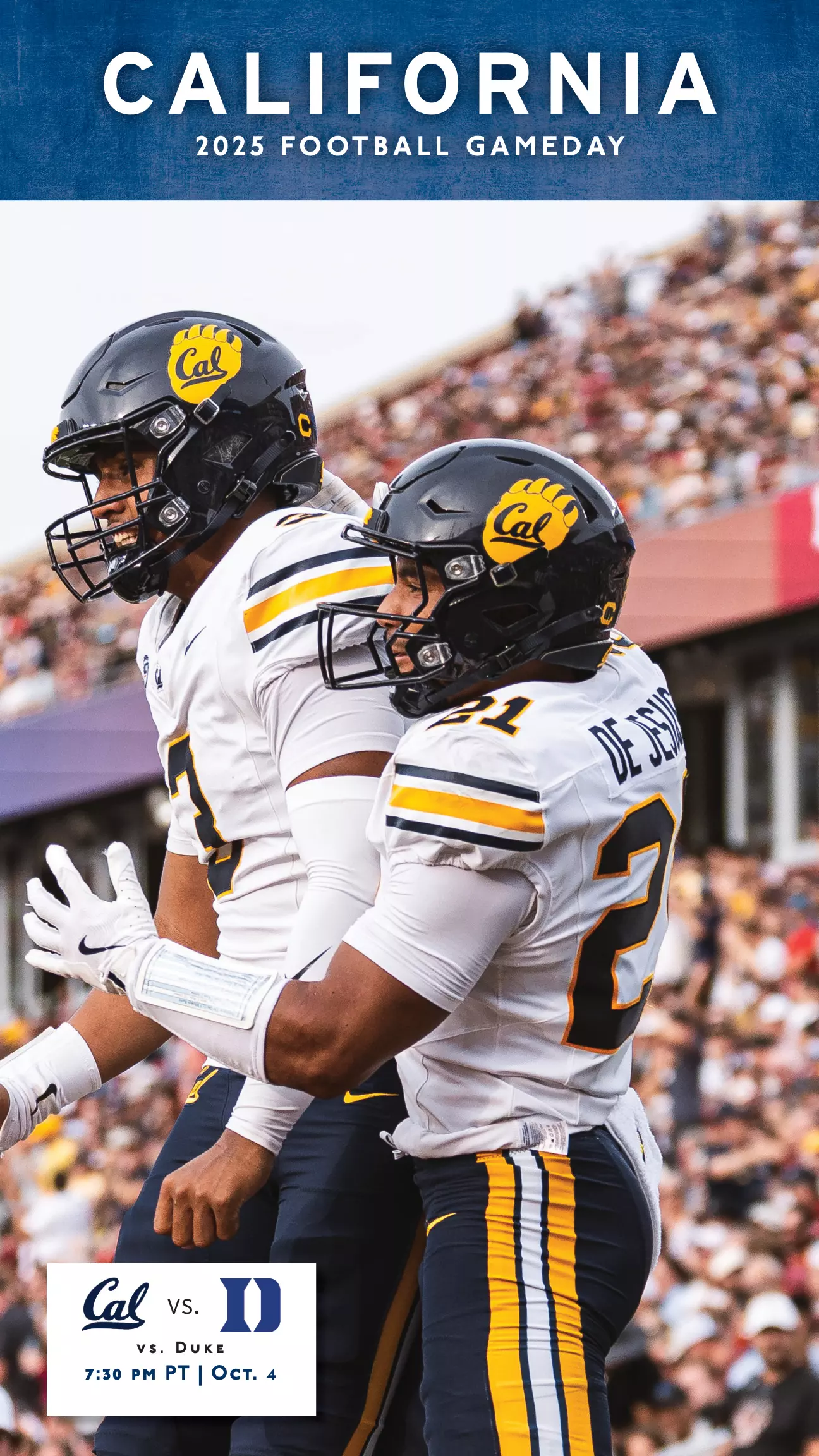 Cal FB Gameday vs. Duke