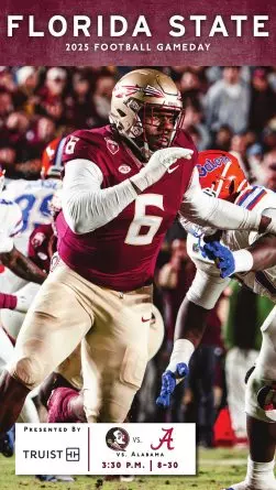 FSU Football vs Alabama Game Program