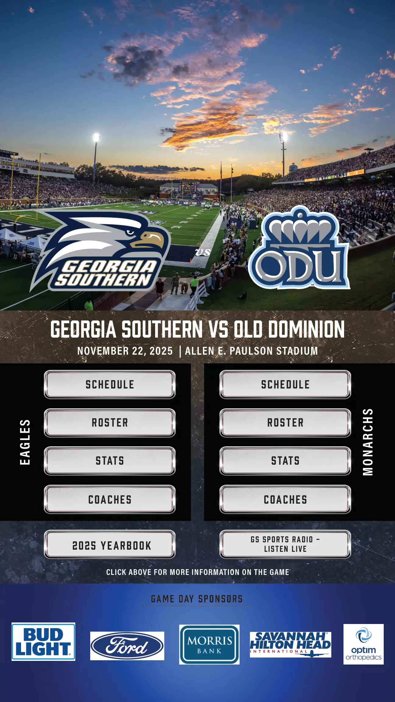Georgia Southern FB vs. Old Dominion