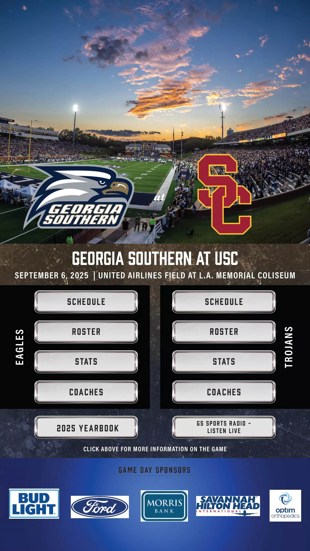 Georgia Southern FB at USC
