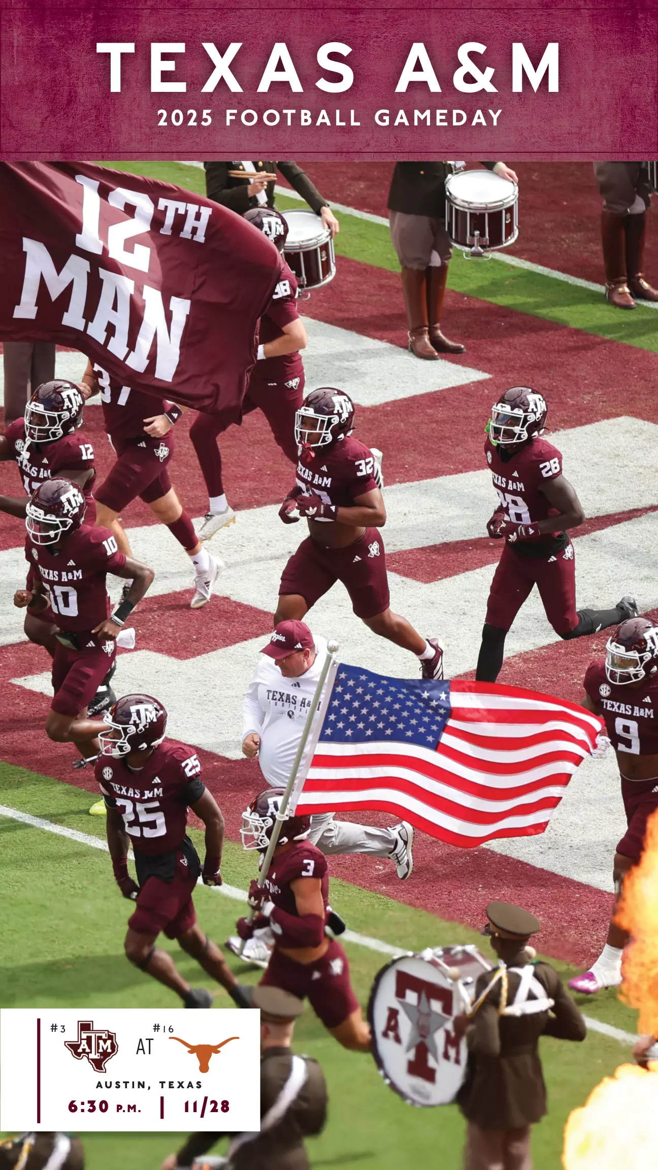 Texas A&M FB at Texas