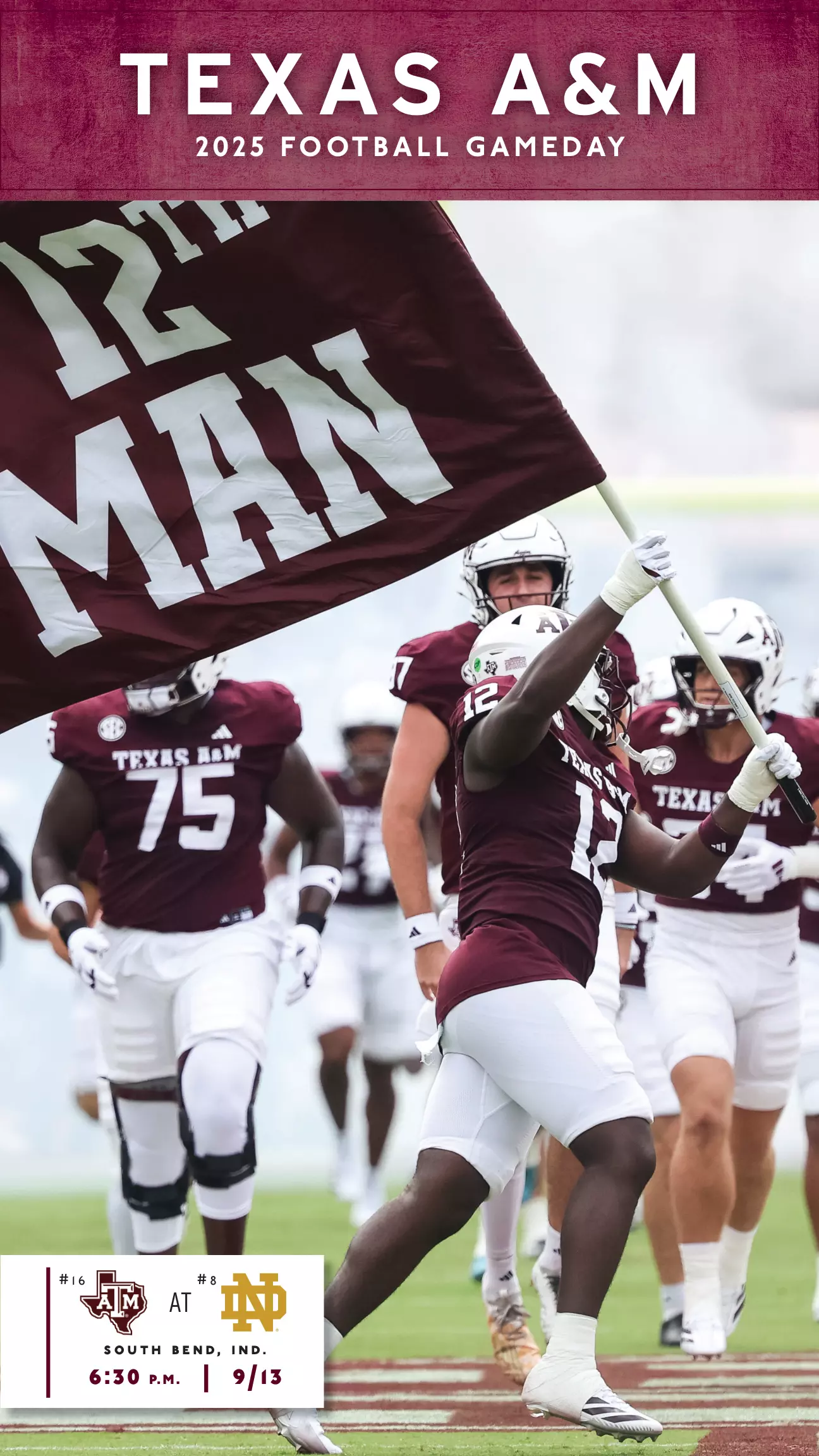 Texas A&M FB at Notre Dame