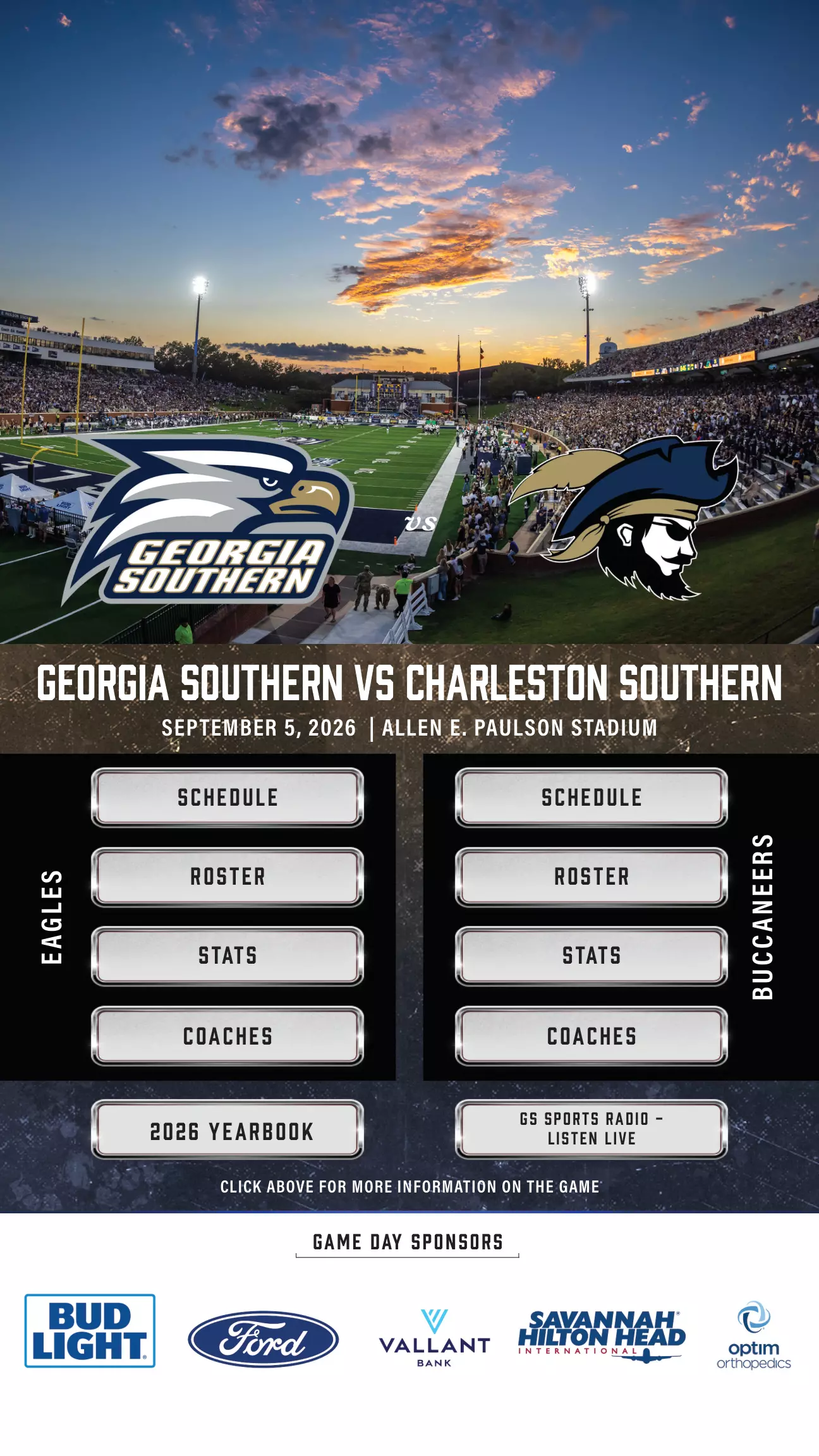 Georgia Southern FB vs. Charleston Southern