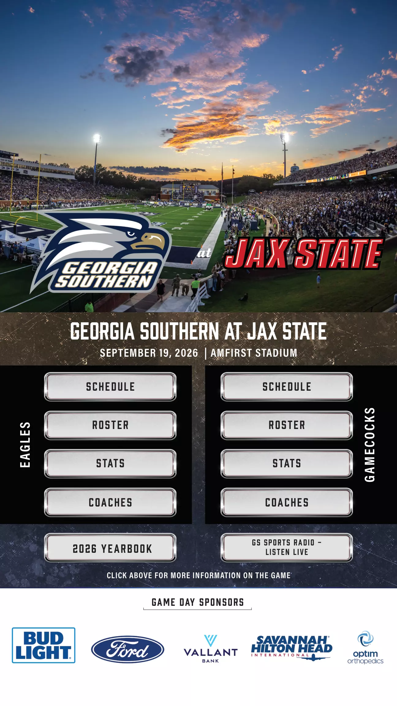 Georgia Southern FB at Jax State