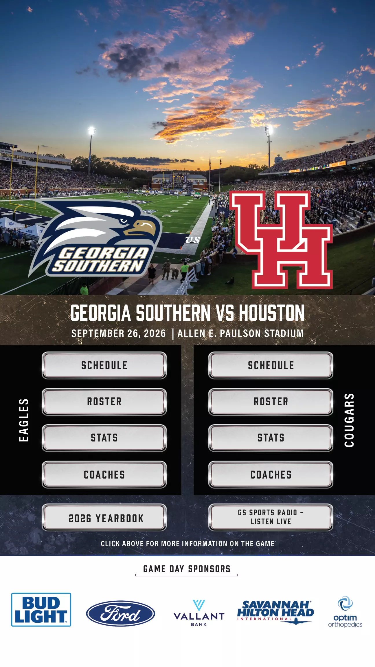 Georgia Southern FB vs. Houston