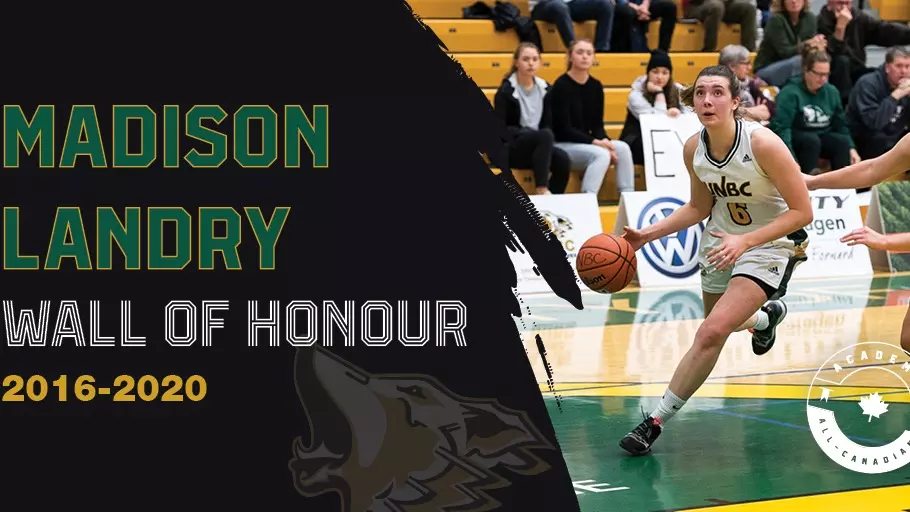 WBB: Prince George's Madison Landry Named to UNBC Timberwolves Wall of Honour