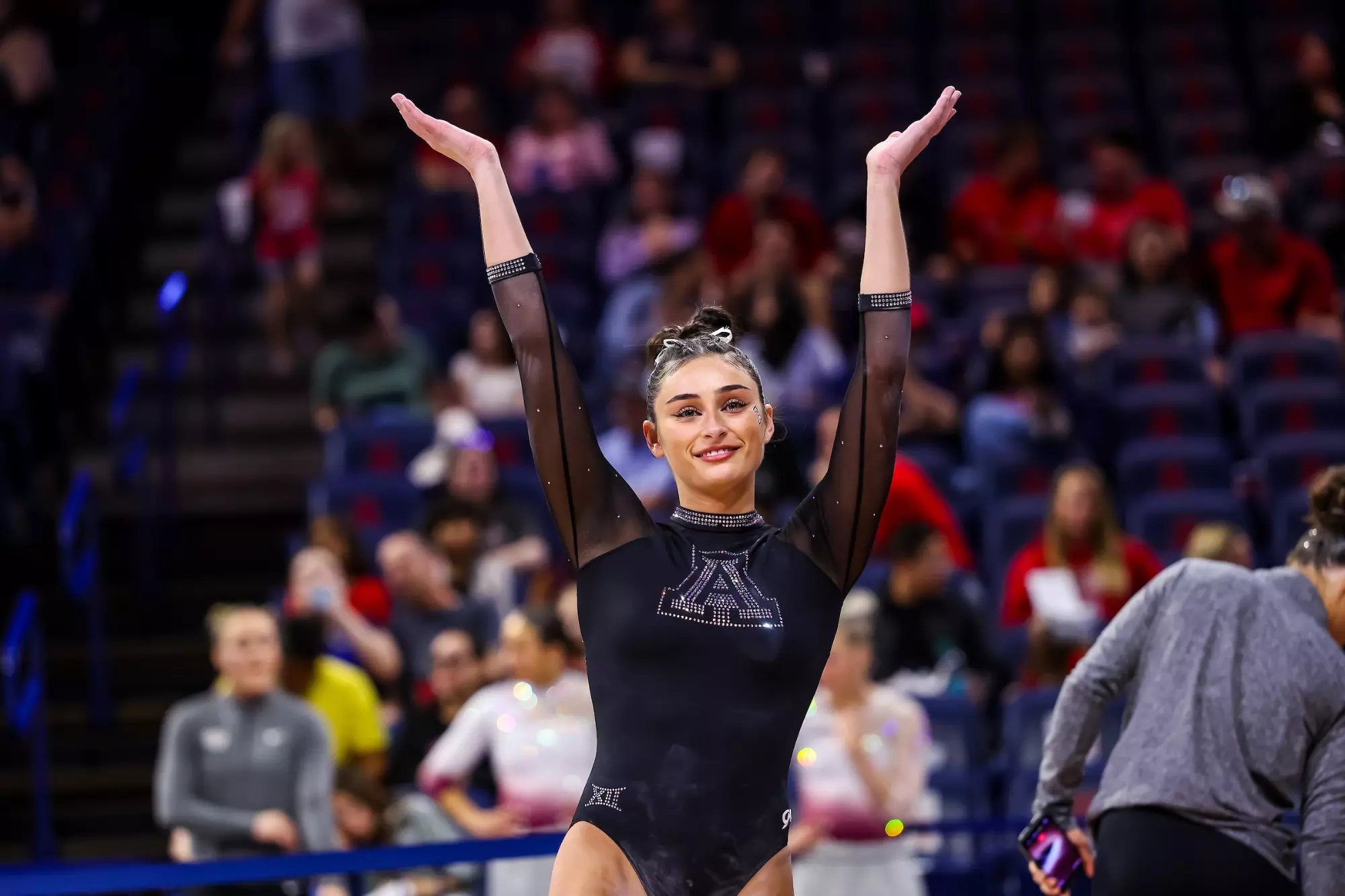 TUCSON, ARIZ. -- Gymnastics Quad Meet vs Ohio State, SEMO, and Texas Woman's University for senior day at McKale Memorial Center in ALKEME Arena
March 13, 2026.
Photo by Rebecca Sasnett / Arizona Athletics