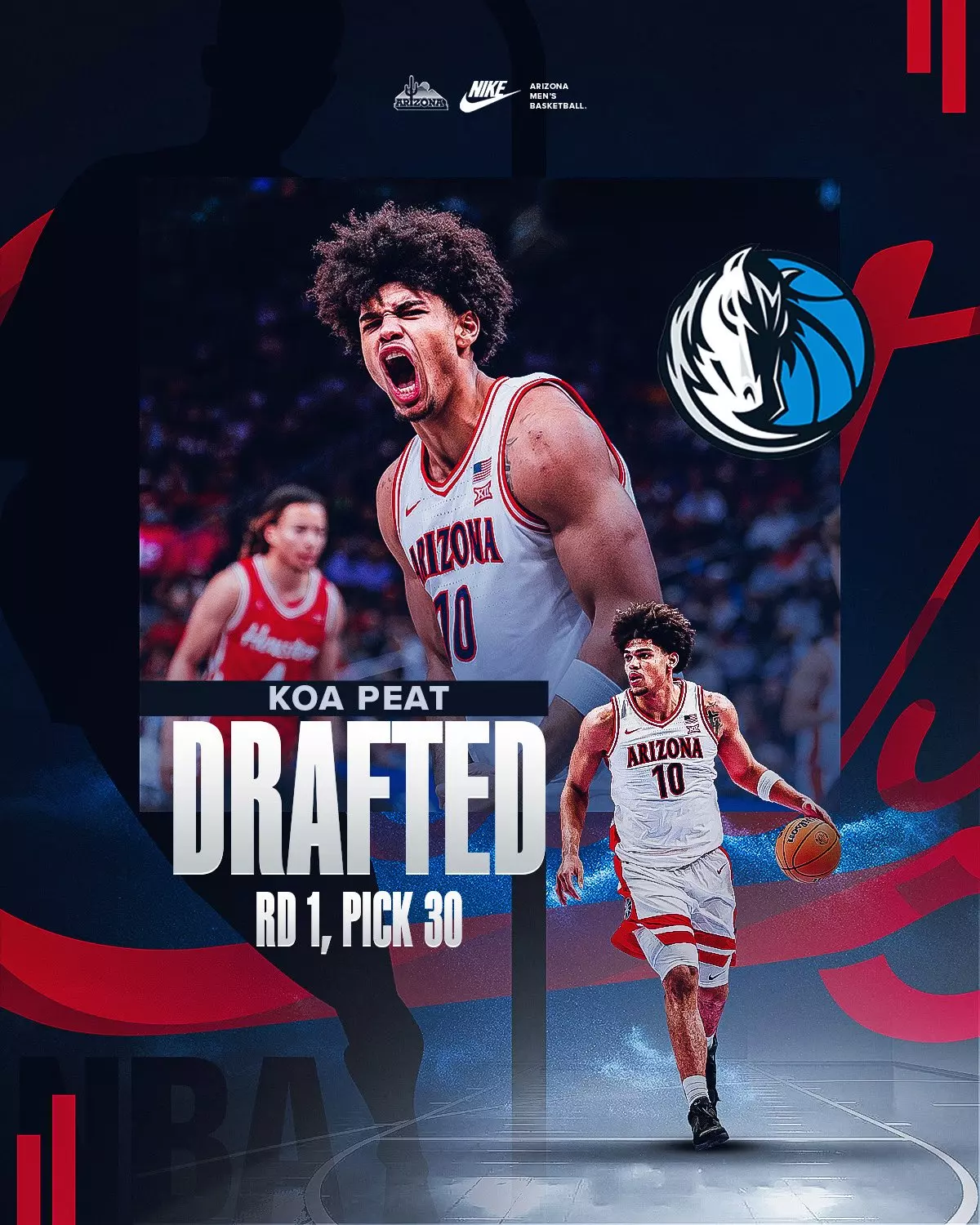 Koa Peat Drafted by Dallas Mavericks in 2026 NBA Draft