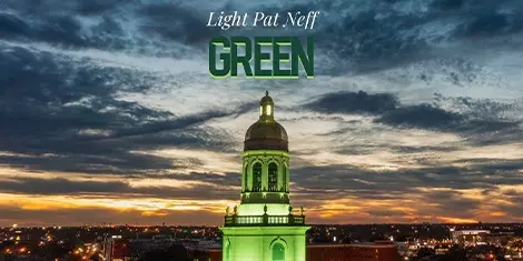 Graphic advertising Light Pat Neff Green campaign