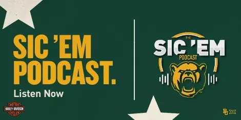 Sic 'Em Podcast with Harley-Davidson sponsor logo on a graphic