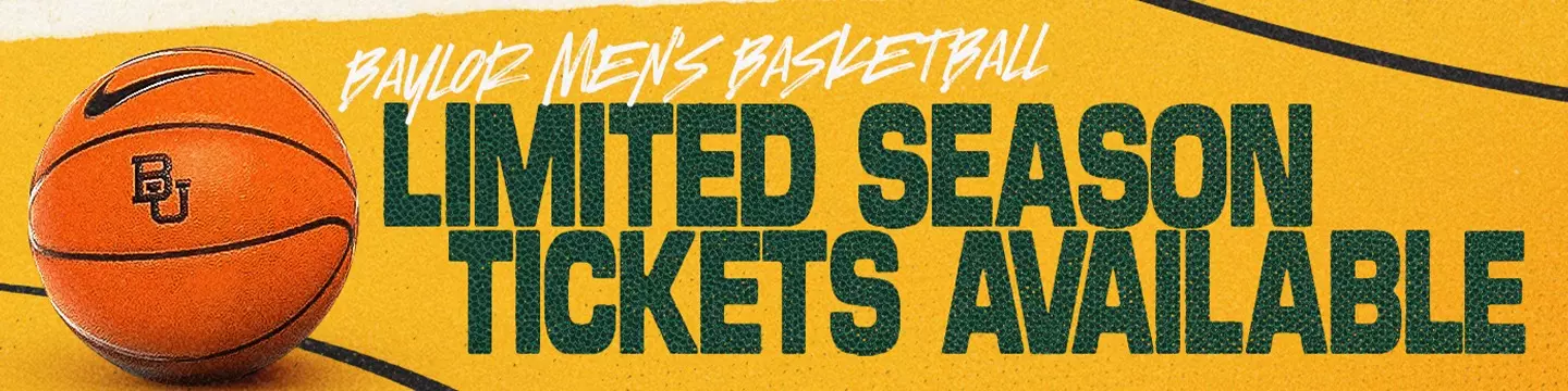 Graphic promoting extremely limited men's basketball season tickets for the 2025 and 2026 season