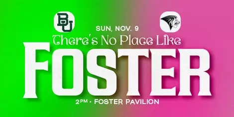 Women's Basketball No Place Like Foster Promo Graphic for November 9 game vs. Lindenwood