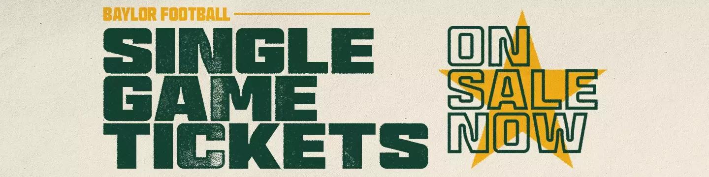 Graphic promoting football single game tickets