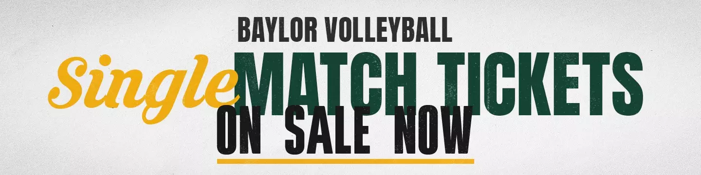 Graphic promoting volleyball single match tickets on sale