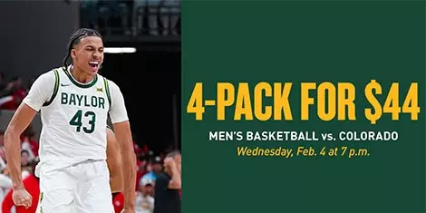 Graphic advertising 4 men's basketball tickets vs. Colorado for $44 on Feb. 4 at 7 p.m.