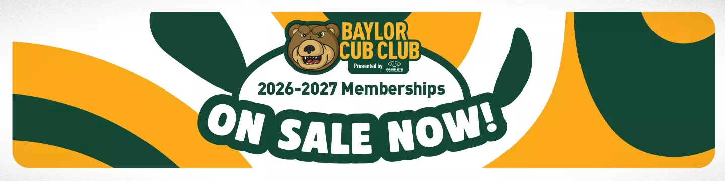 Cub Club logo with Green Eye Associates logo with text "2026-27 memberships on sale now"; click to purchase