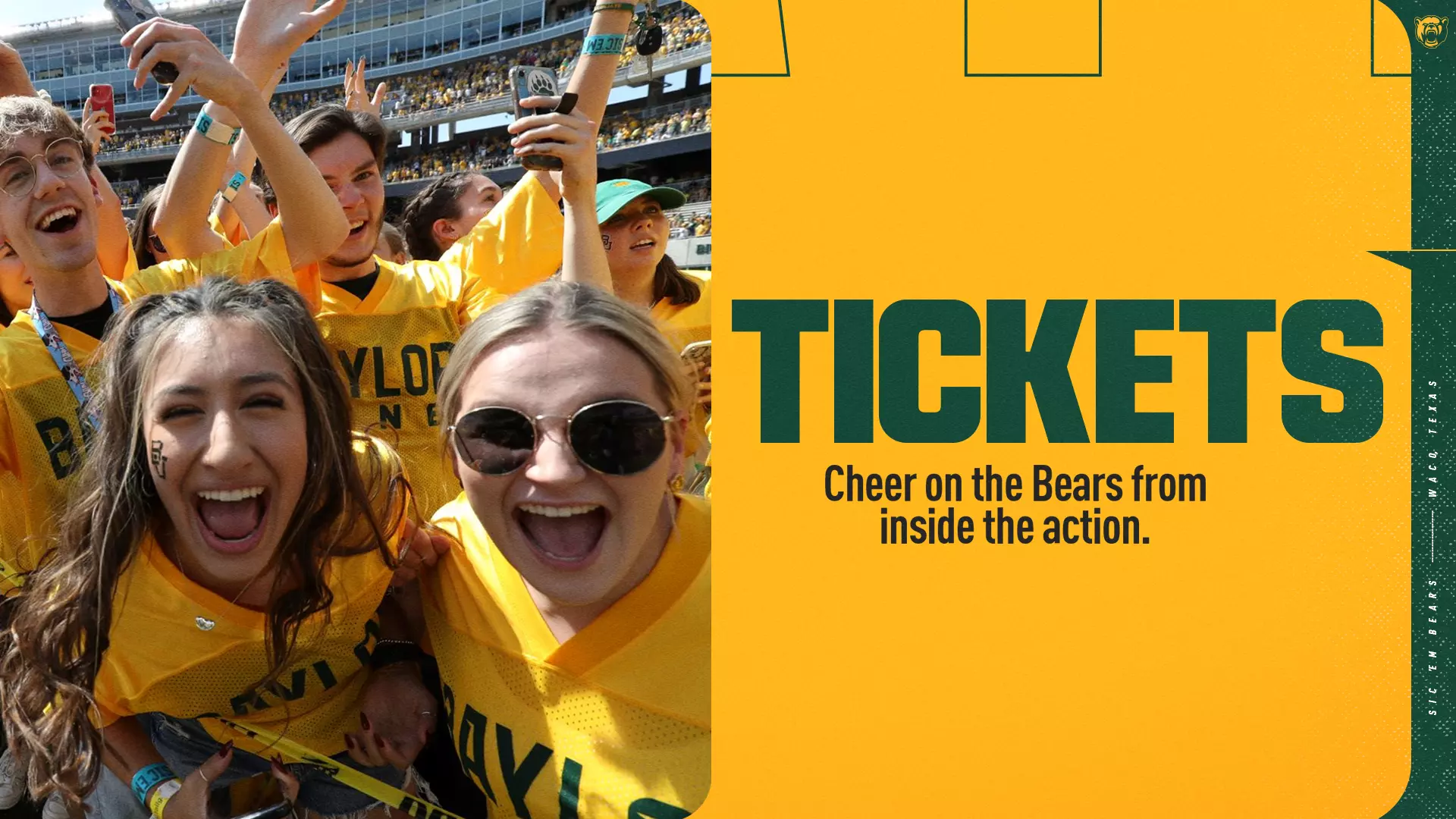 Baylor Bears Perks-Tickets button