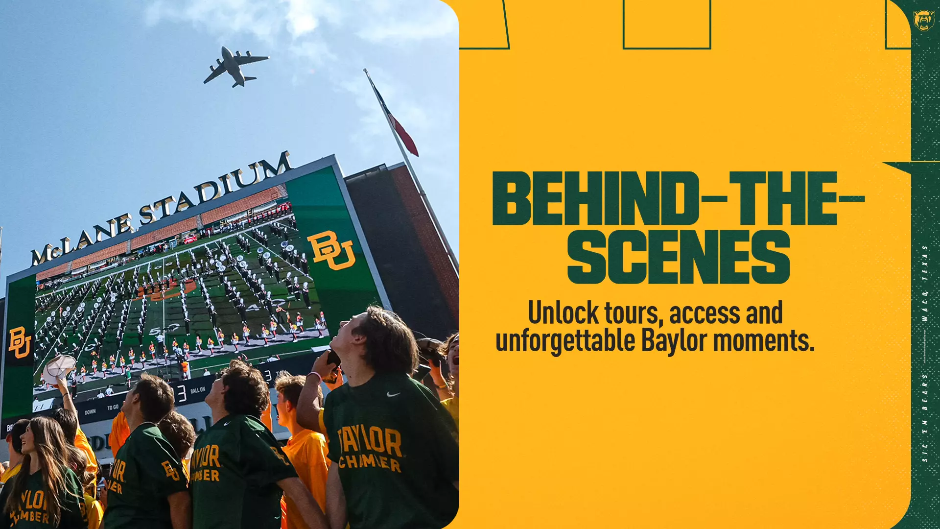 Baylor Bears Perks Graphics-Behind the Scenes